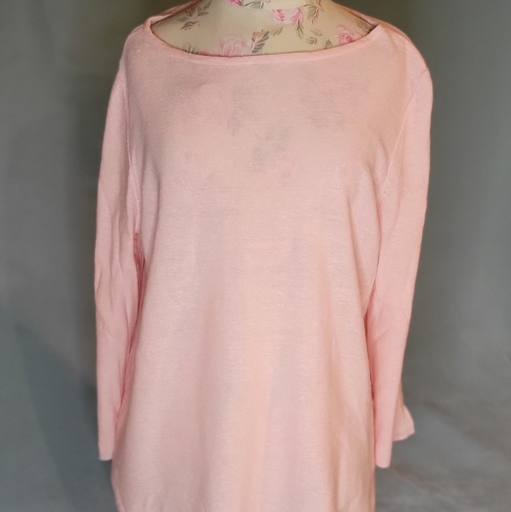 J Jill spring sweater in pastel pink